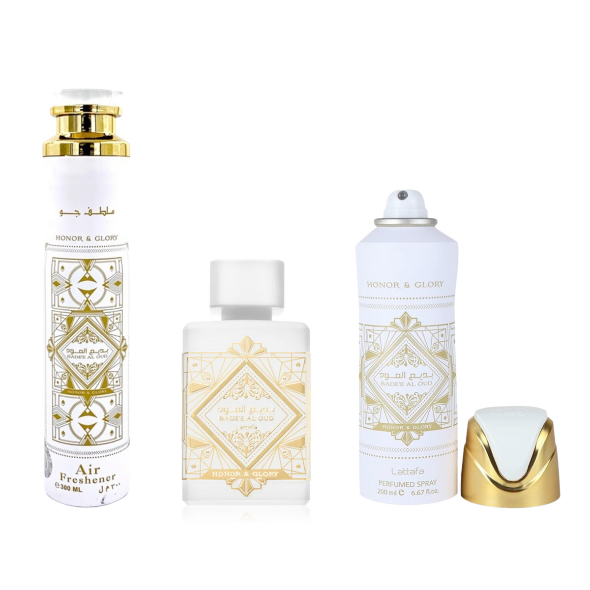 Bade'e Al Oud Honor & Glory (Gift Set: Perfumed Spray + Hair Mist + Eau de Parfum)