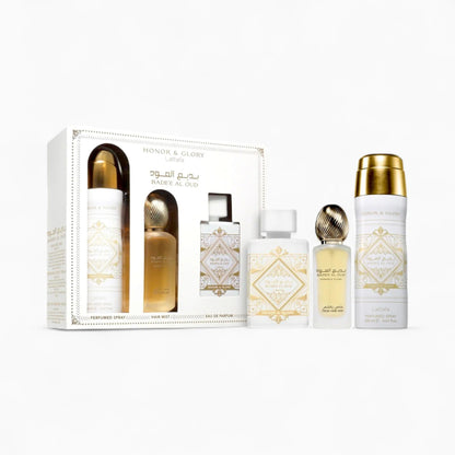 Bade'e Al Oud Honor & Glory (Gift Set: Perfumed Spray + Hair Mist + Eau de Parfum)