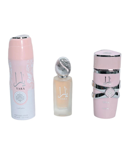 Yara fragance SET 3 PCS -Perfume-travel-hair