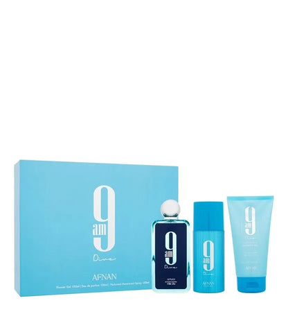 9 am set	3 pcs -perfume-gel-desodorante